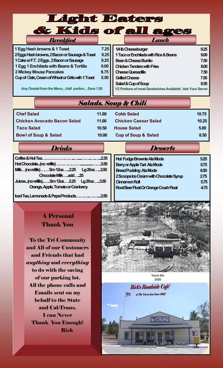 Menu page 6