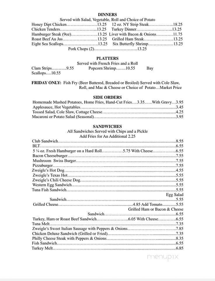 Menu page 1