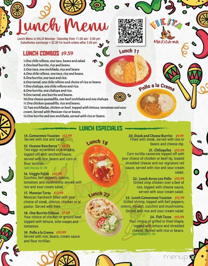Menu page 1