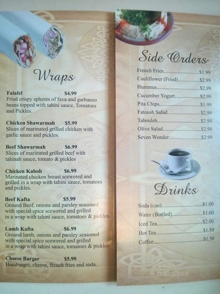 Menu page 4