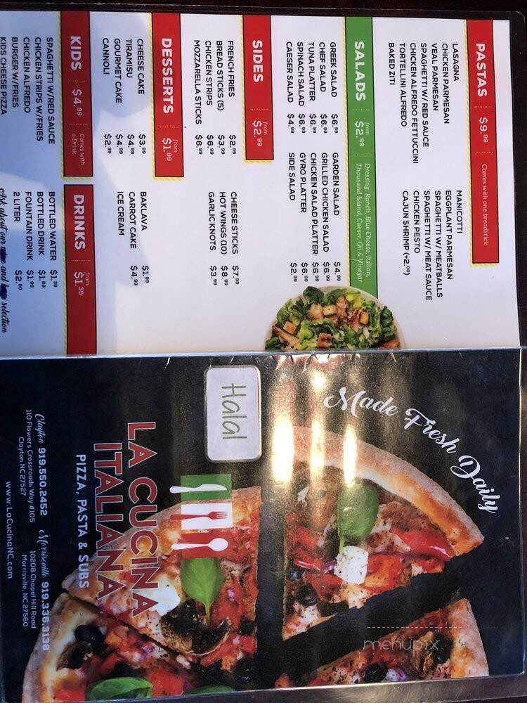 Menu page 2