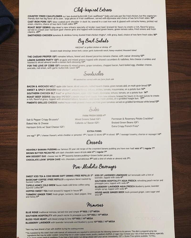 Menu page 2