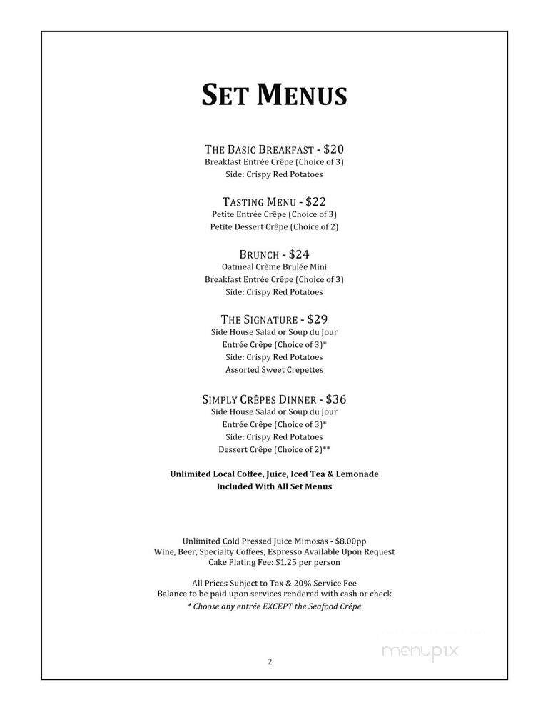 Menu page 1