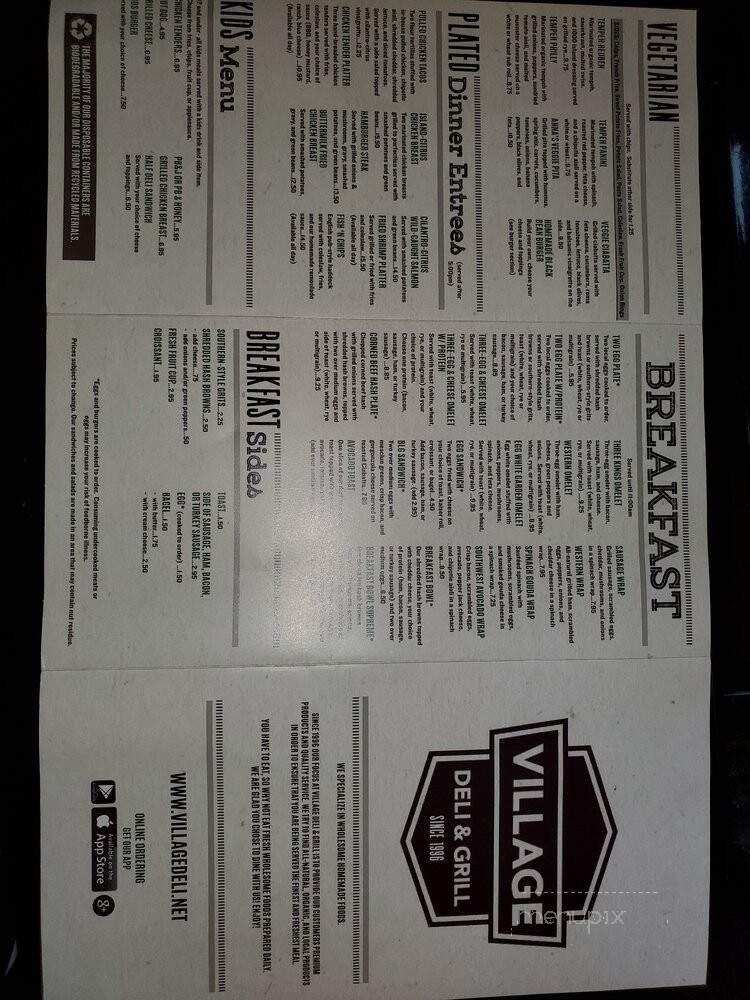 Menu page 1
