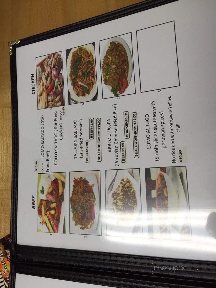Menu page 1