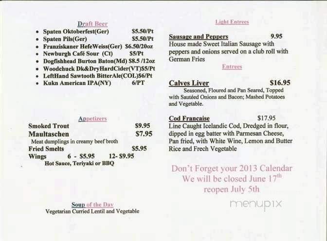 Menu page 1