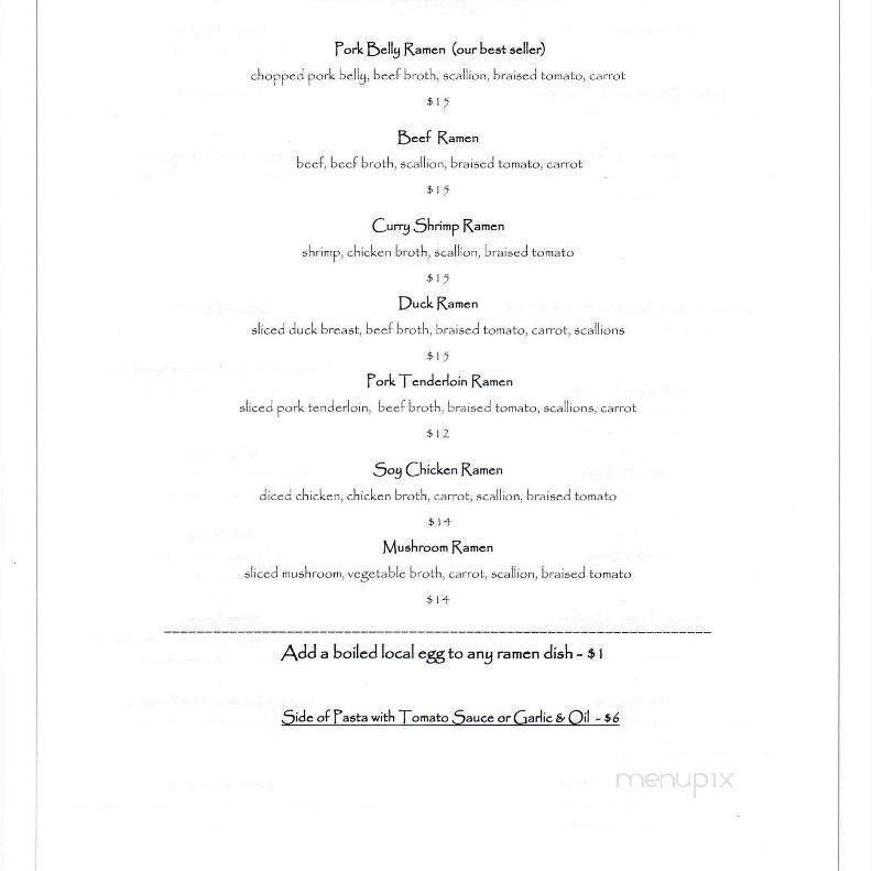 Menu page 2