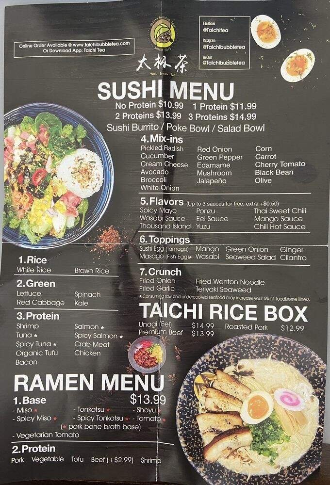 Menu page 1
