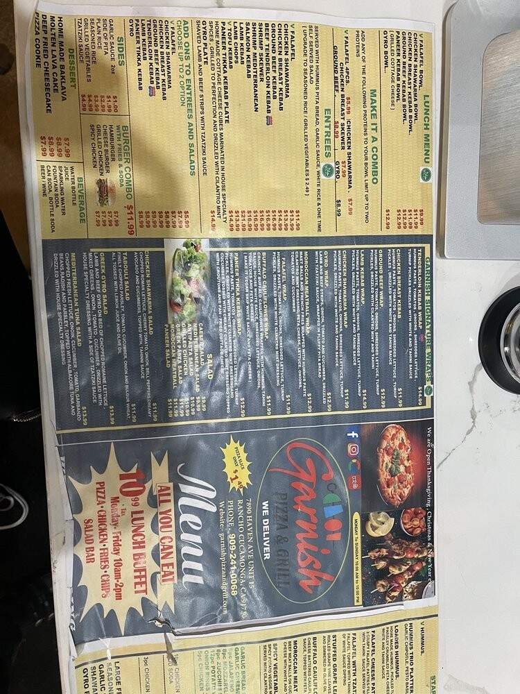 Menu page 2