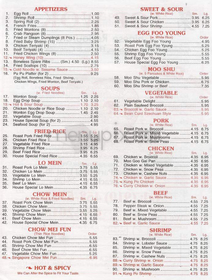 Menu page 2