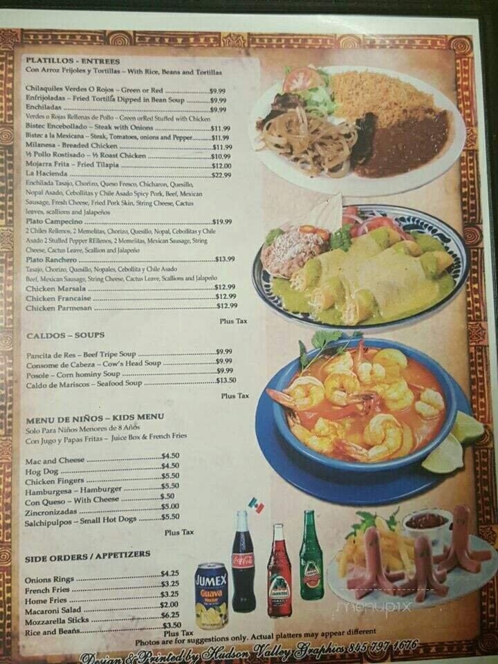 Menu page 1