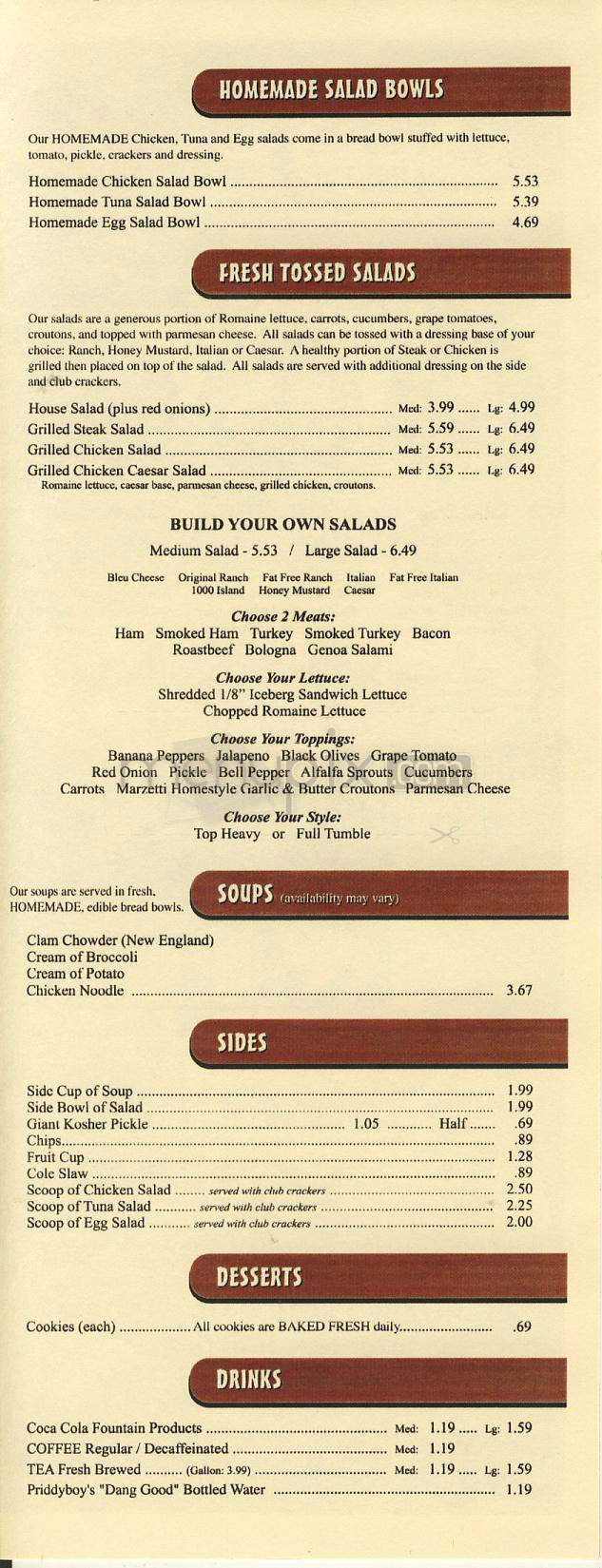 Menu page 2