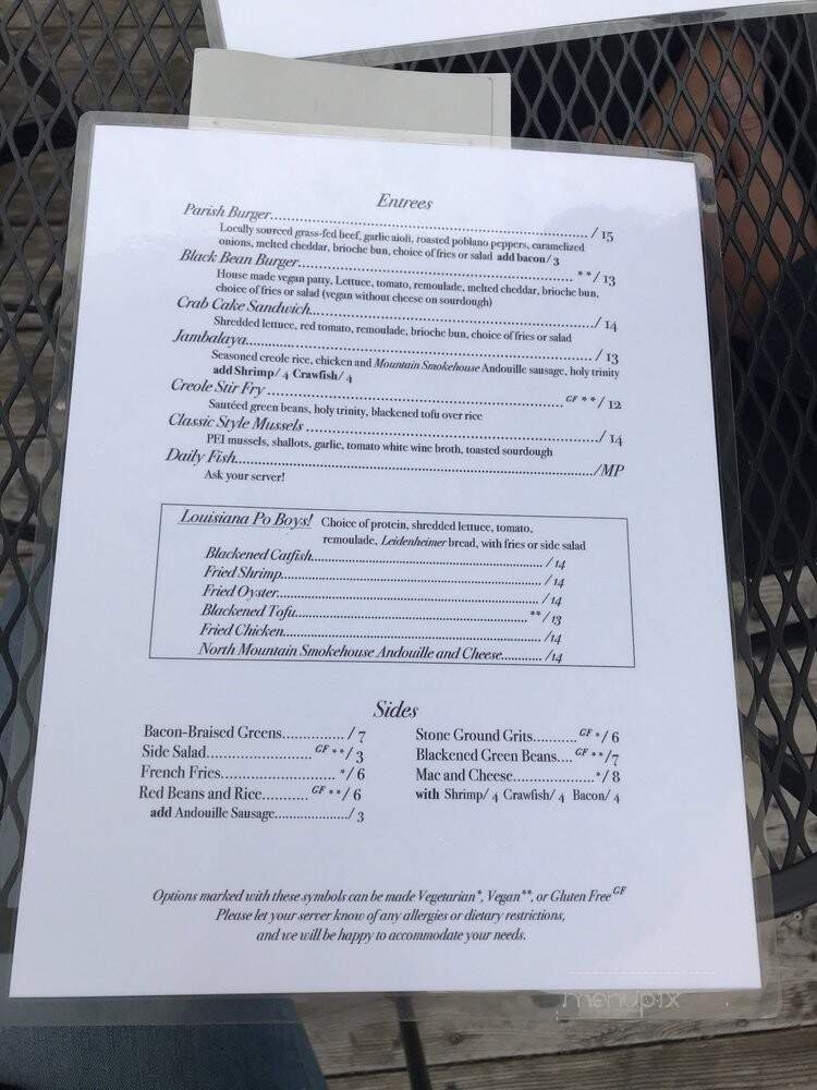 Menu page 2