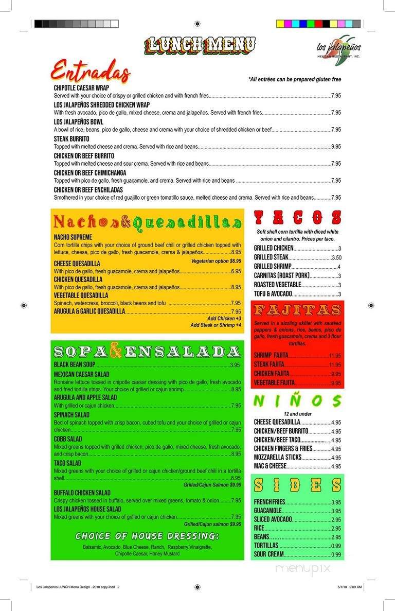 Menu page 2