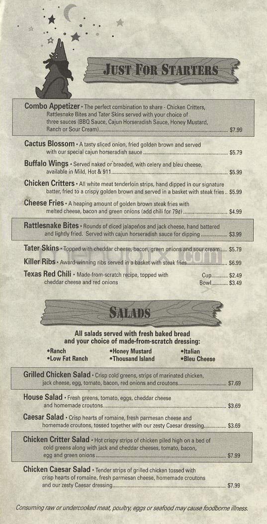 Menu page 2