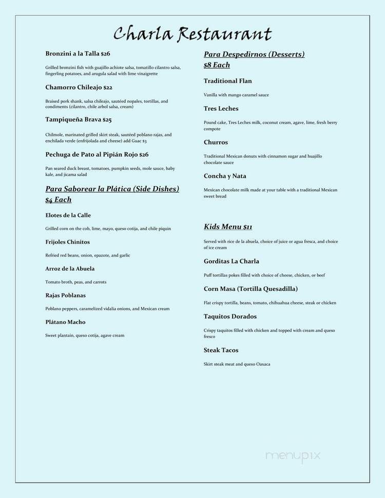 Menu page 2