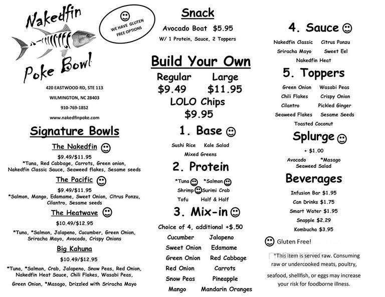 Menu page 1