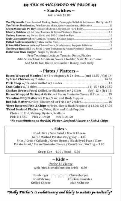 Menu page 2