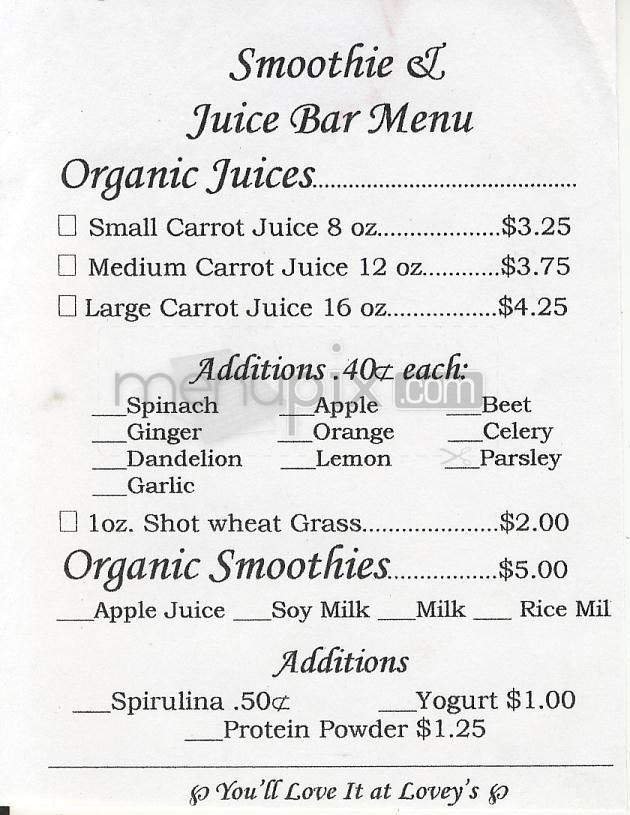 Menu page 1