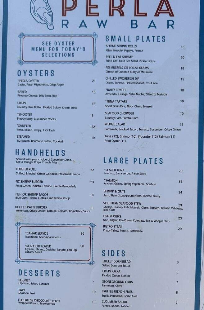 Menu page 1