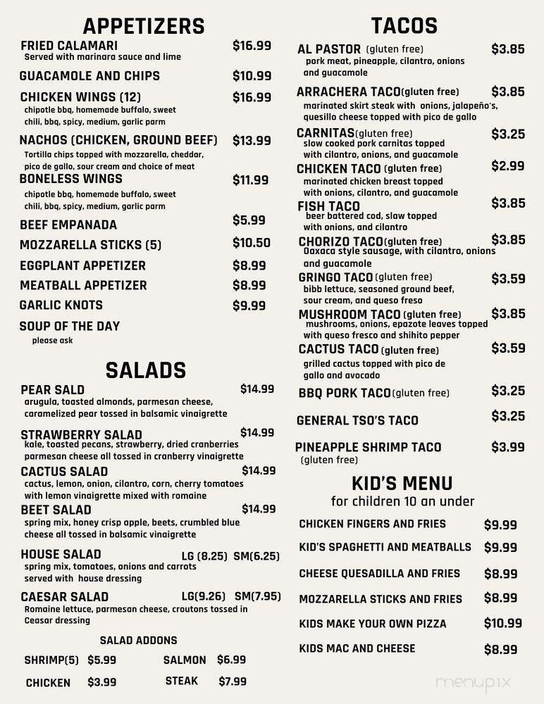 Menu page 2