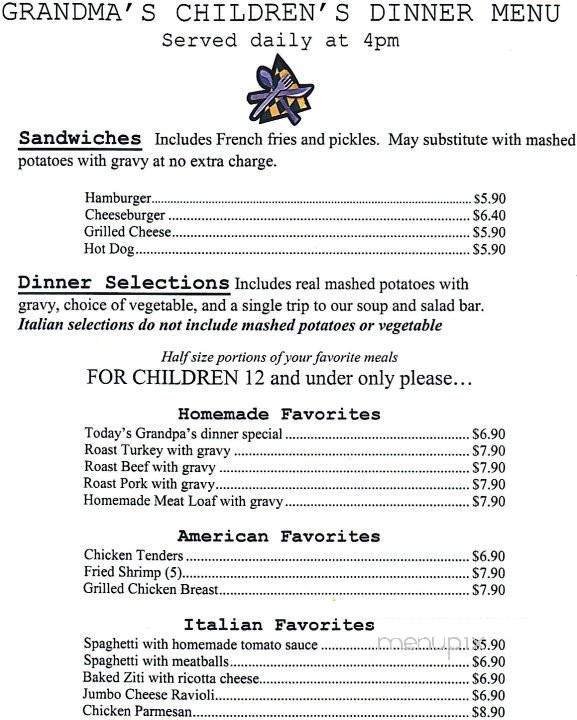 Menu page 1