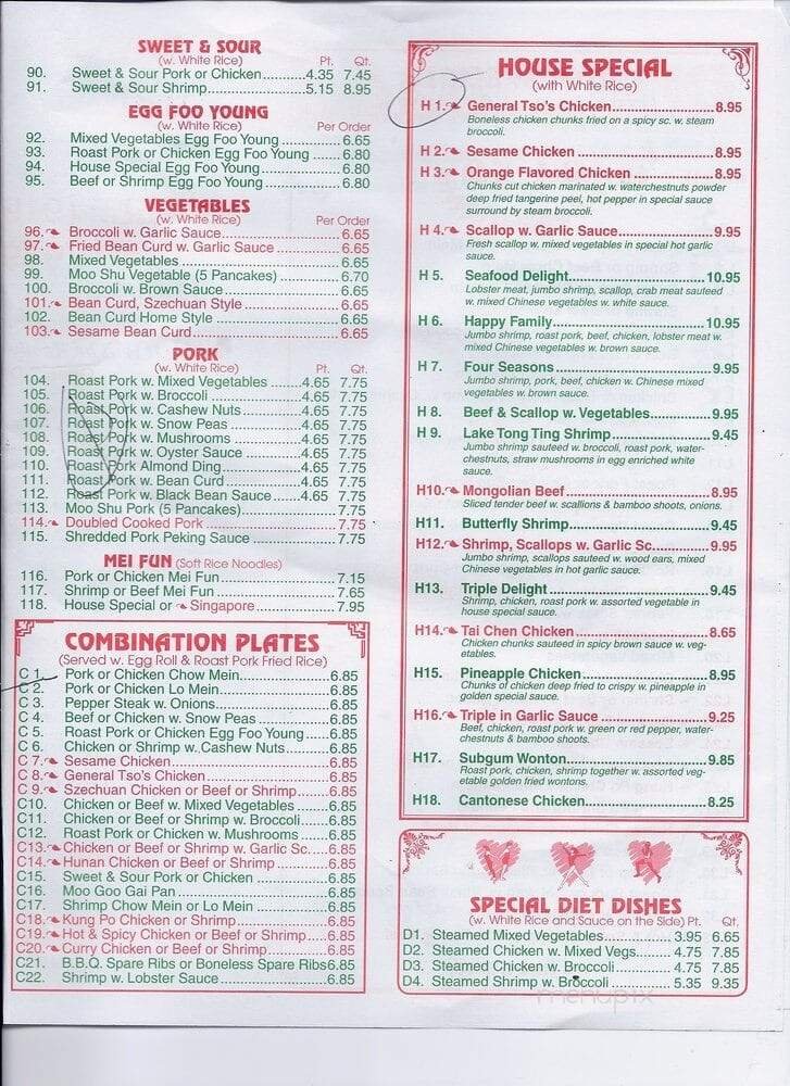 Menu page 1