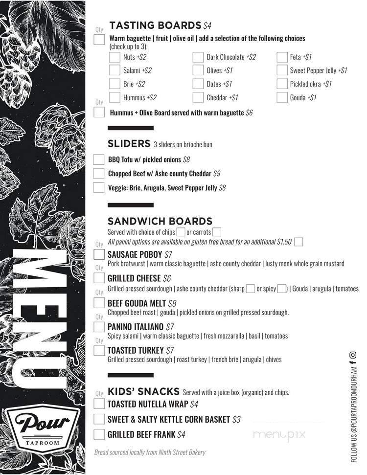 Menu page 1