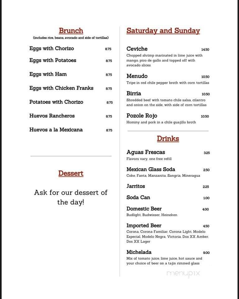 Menu page 2