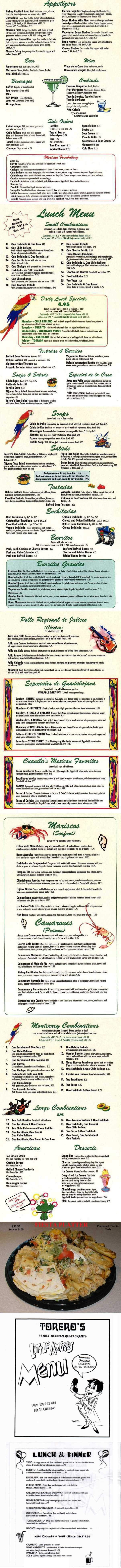 Menu page 1