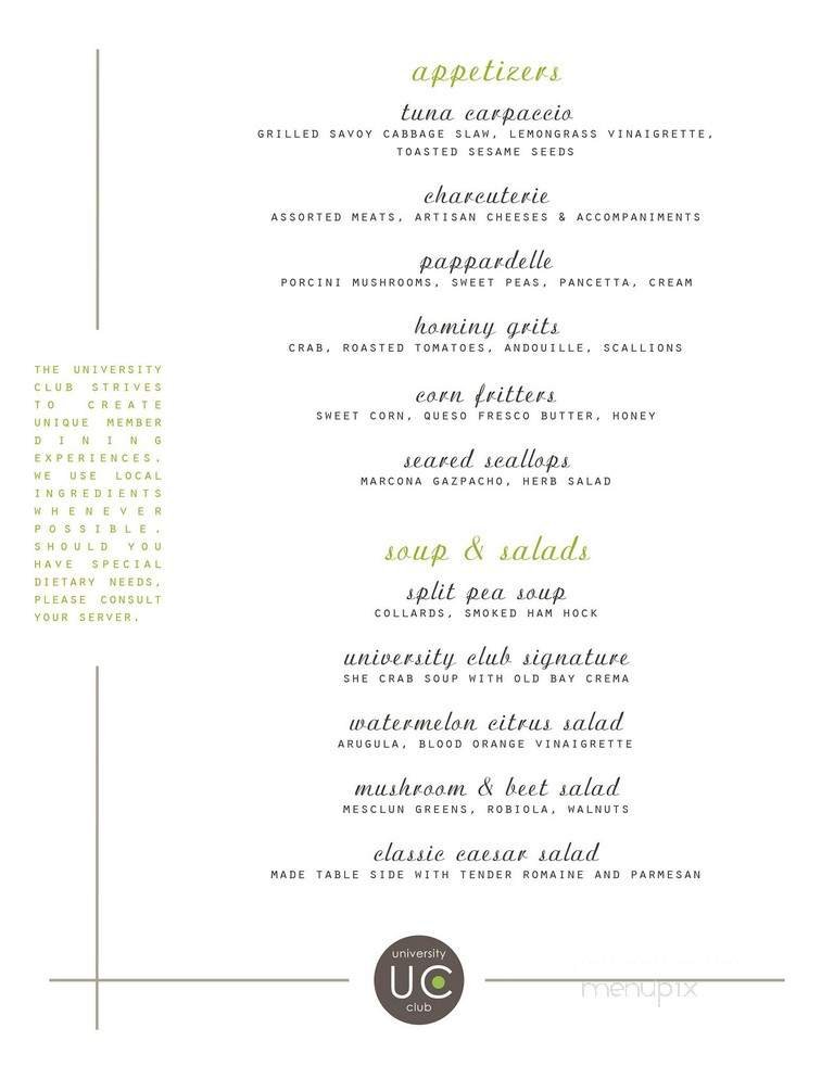 Menu page 1