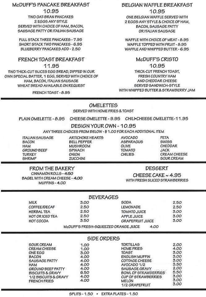 Menu page 2