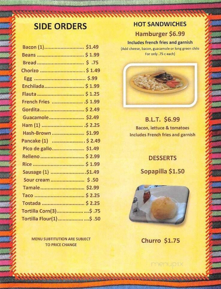 Menu page 2