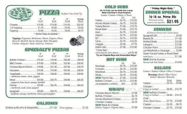 Menu page 2