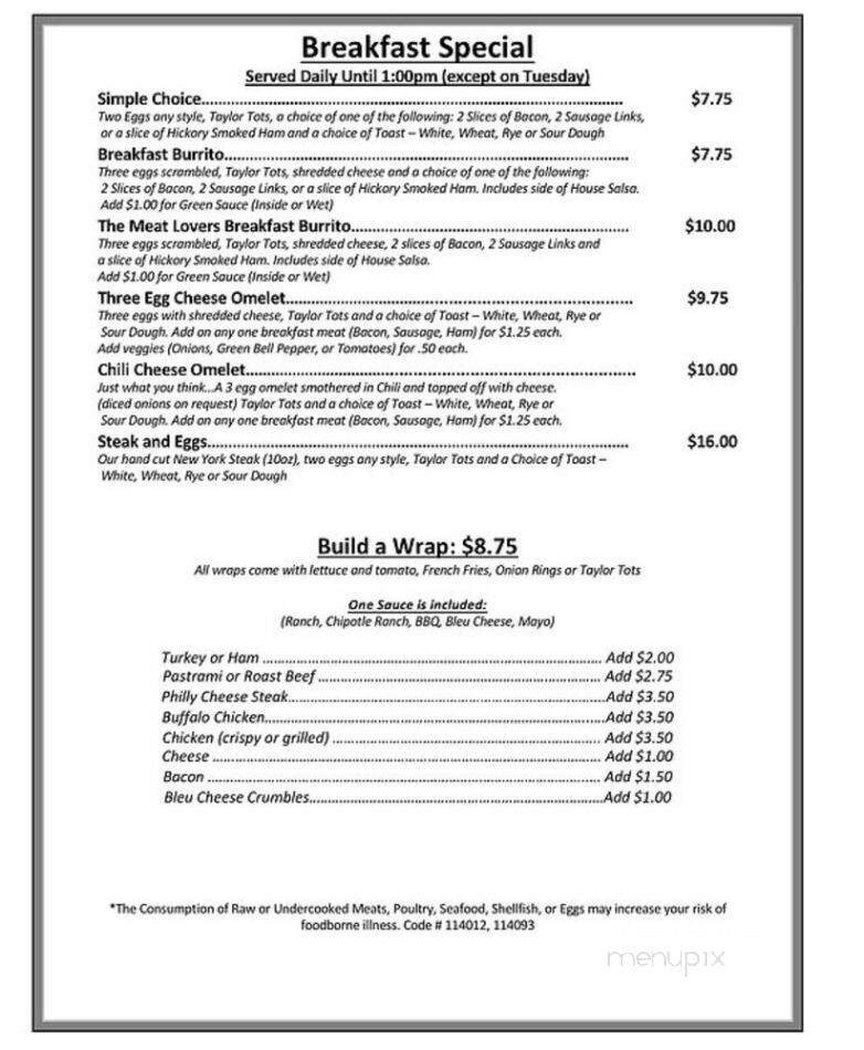 Menu page 2