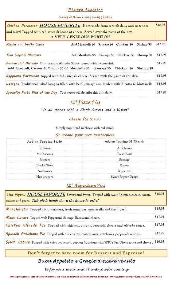 Menu page 1