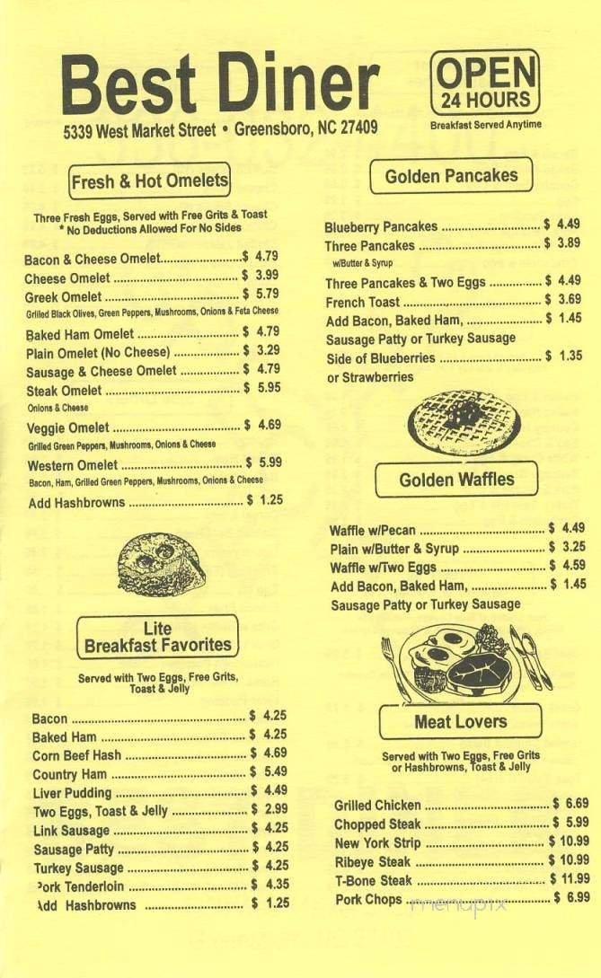 Menu page 1