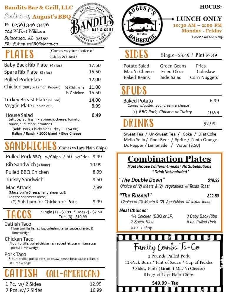 Menu page 2