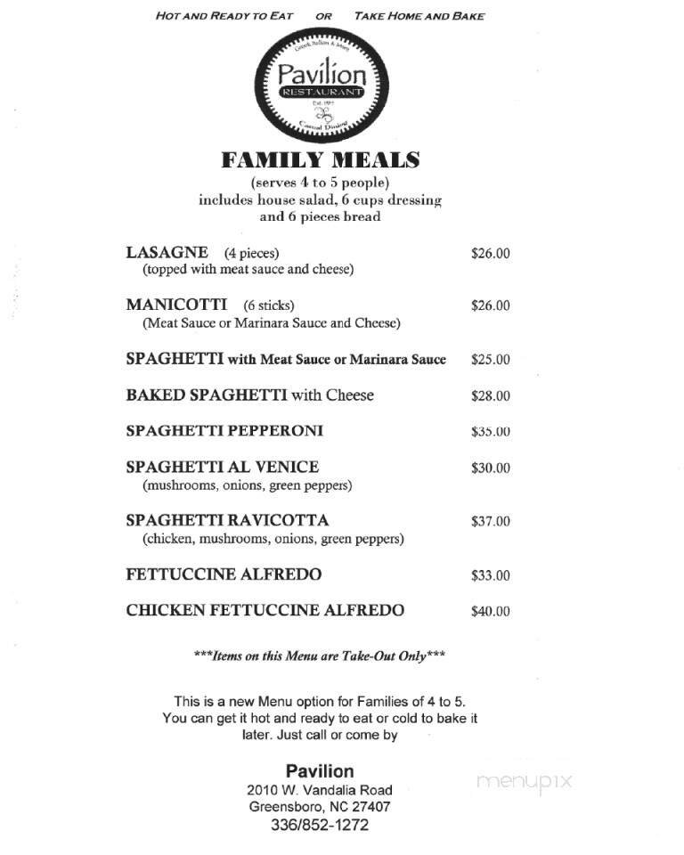 Menu page 1