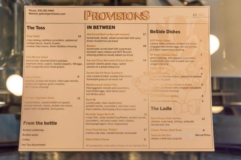 Menu page 2