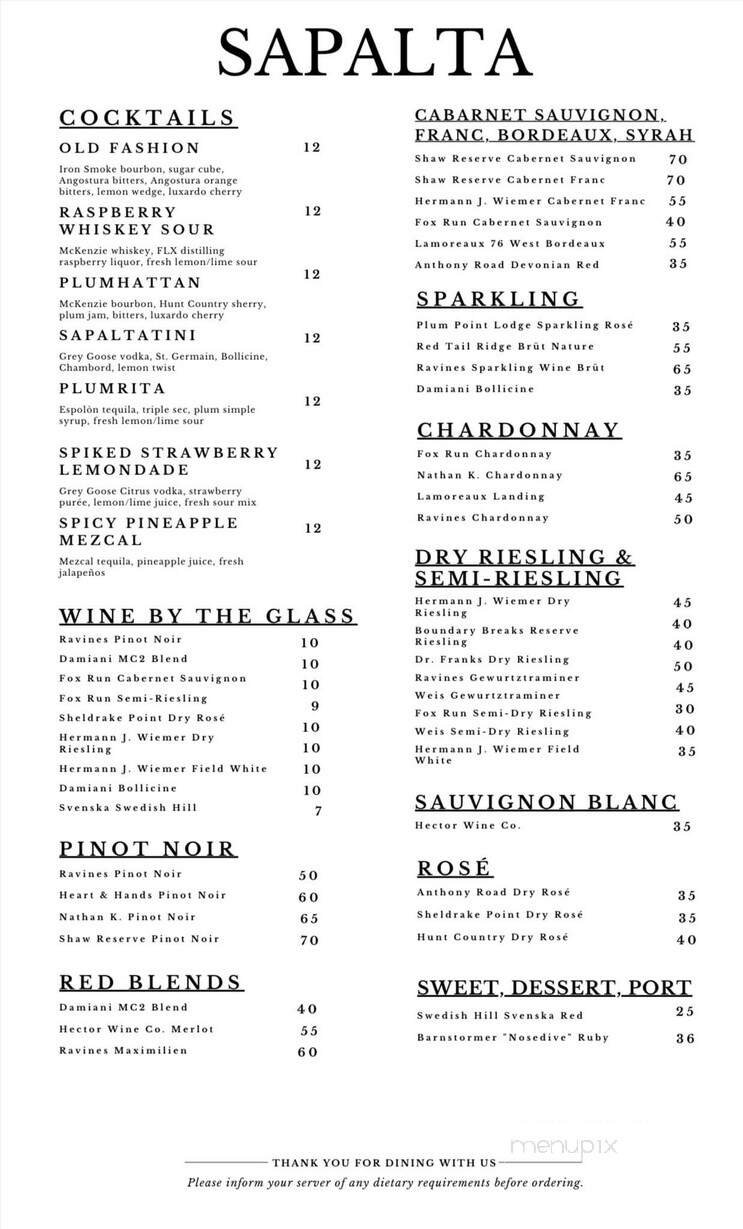 Menu page 2