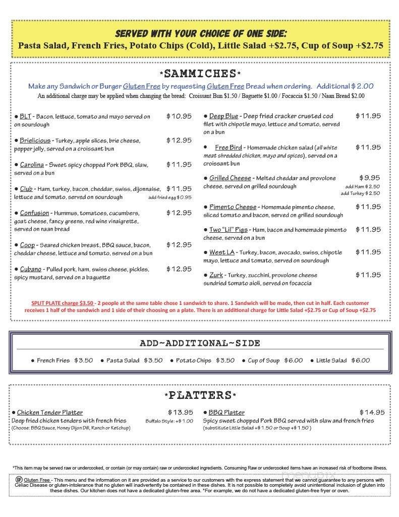 Menu page 2