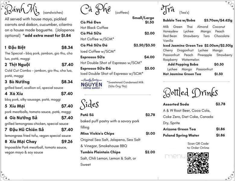 Menu page 1