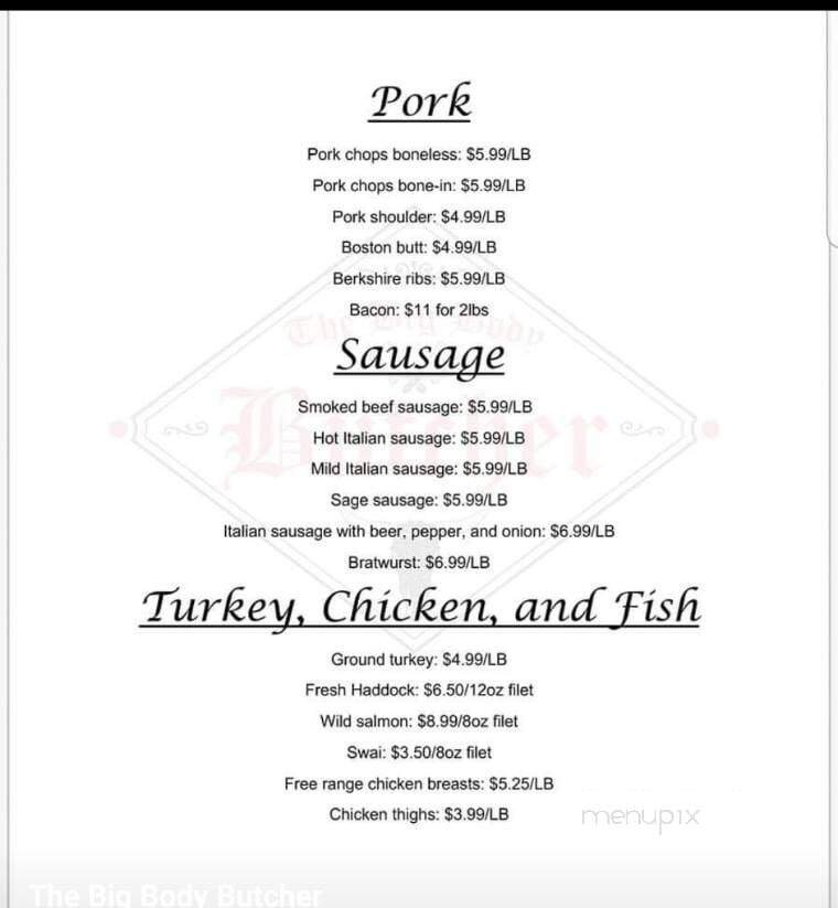 Menu page 2