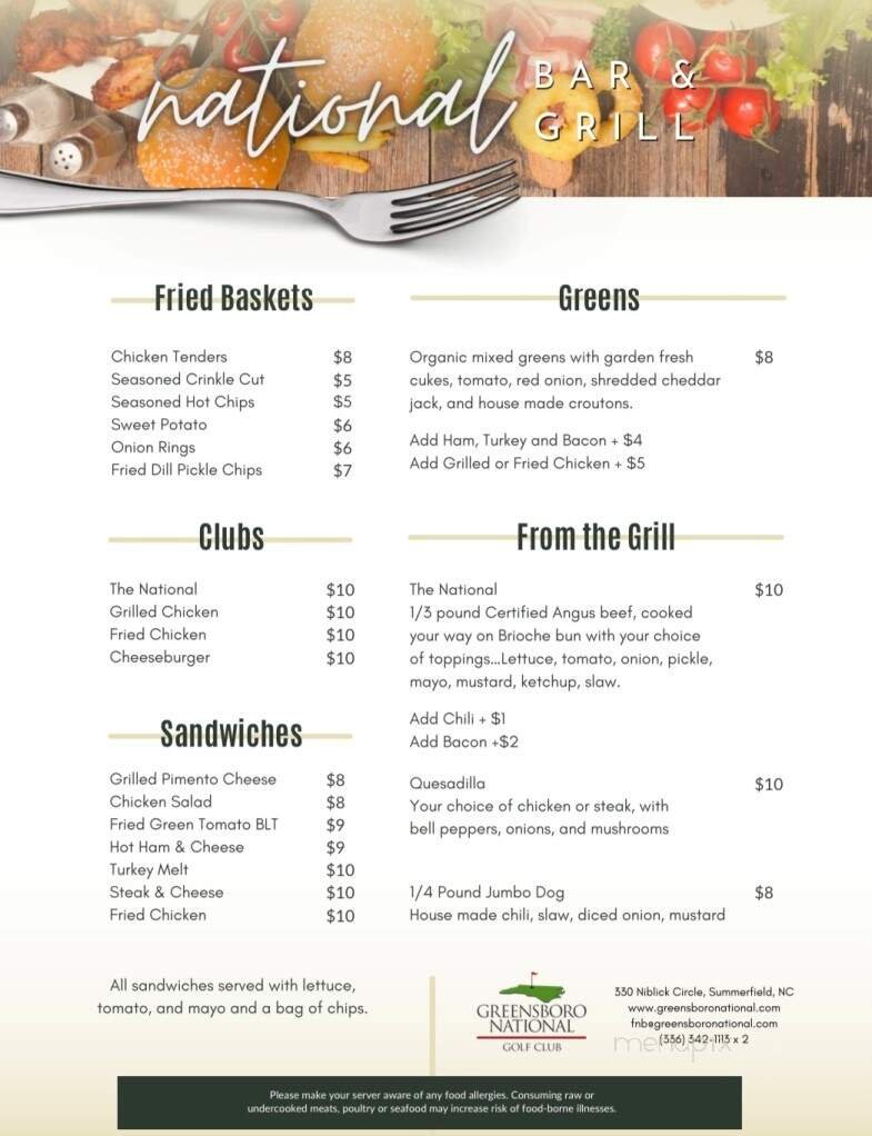 Menu page 1