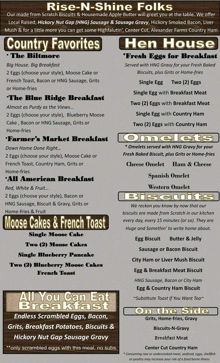 Menu page 1