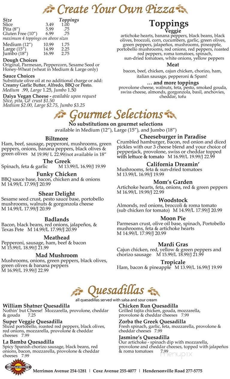Menu page 1