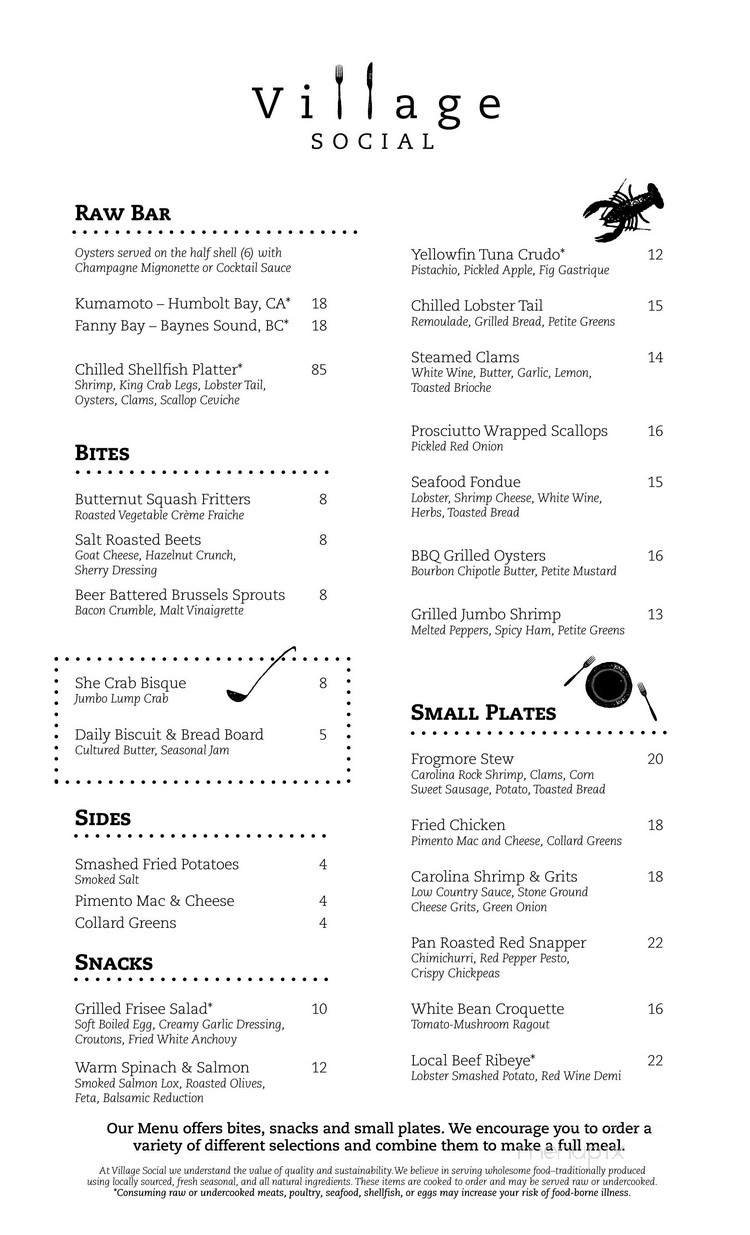 Menu page 1
