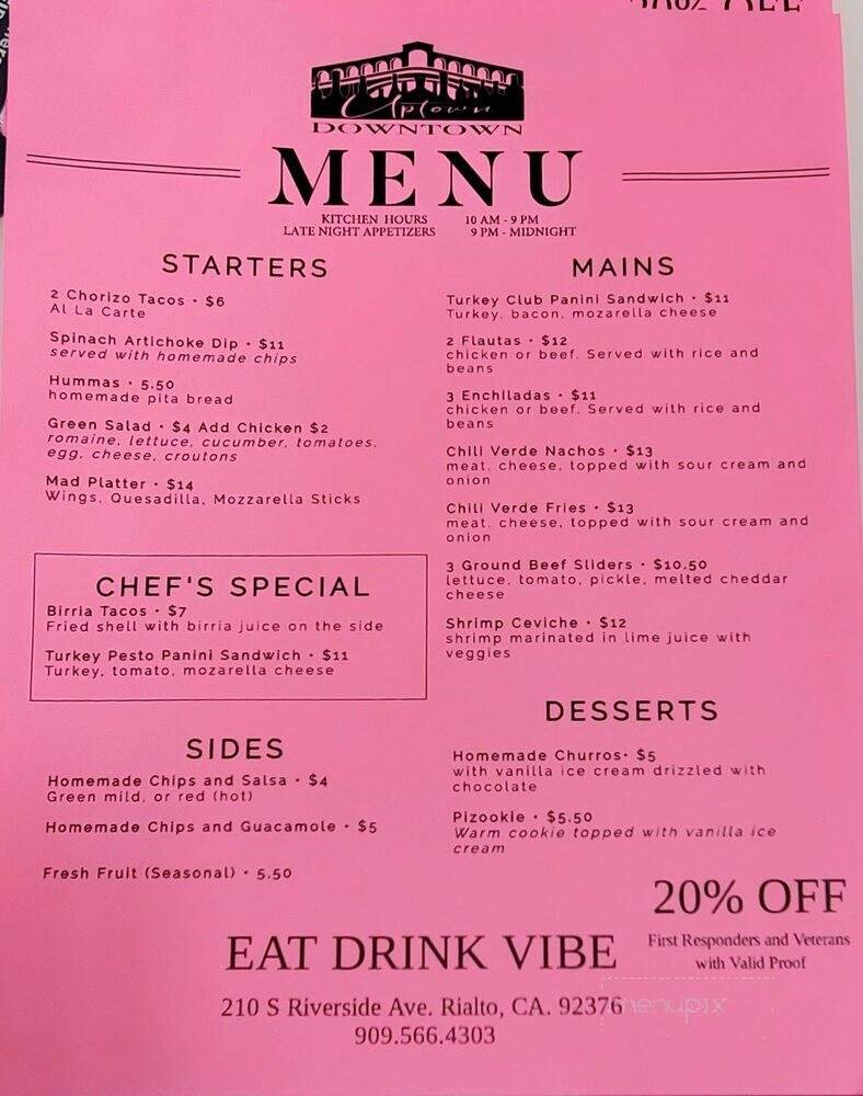 Menu page 4