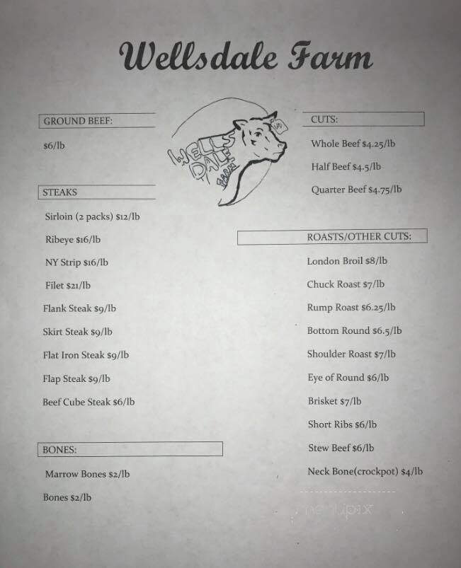 Menu page 1